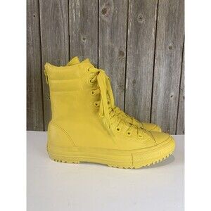 Converse Chuck Taylor All Star Yellow Rubber Hi-Rise Boots Women’s Shoe Sz 8